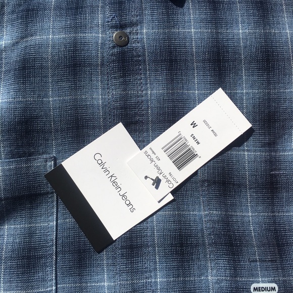 Calvin Klein Jeans Men's Brushed Check Shirt - Picture 2 of 5